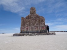 World’s largest salt flats near Uyuni, Bolivia.