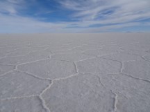 World’s largest salt flats near Uyuni, Bolivia