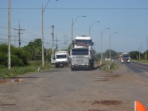 Truck weight station near Argentina/ Paraguay 