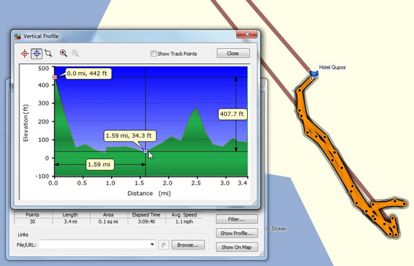 Day 4B Tuesday, April 23, 2019 - Route Map – Short out and back ride near Manual Antonio National Park, Costa Rica.