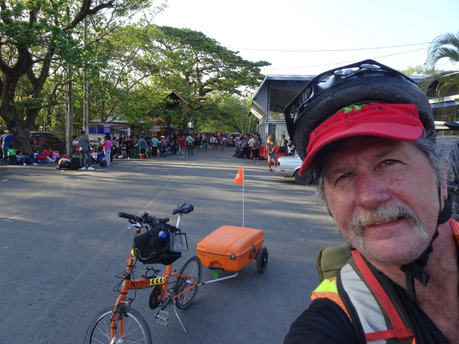 Ted at Nicaragua/ Costa Rica border.