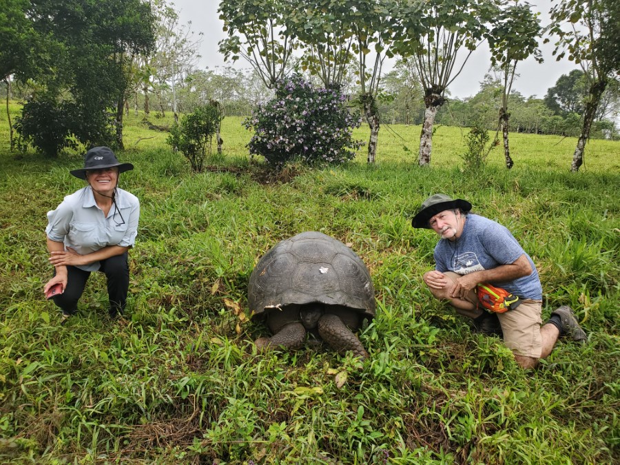 Ted and Marty on the Galapagos Island in Ecuador.