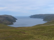 Fjords seem between Nordkapp to Honningsvåg, Norway.