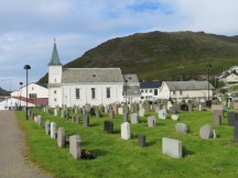 This church in the only building that survived WWII in Honningsvåg, Norway.