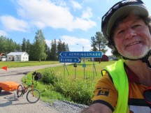 Road signs between Ålund and Hemmingsmark, Sweden.