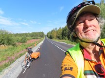 Newly paved road near Ålund, Sweden.