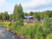 Campground in Fällfors, Sweden.