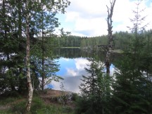 Lake near road between Stigsjö, Sweden and Åsäng, Sweden.