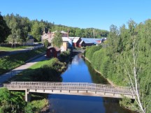 View of cannel in Iggesund, Sweden.