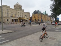 Ted’s bike across the street from the Royal Dramatic Theatre (Dramaten) in Stockholm, Sweden.