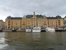 Kvarteret Bodarne on Strandvagen embankment in Stockholm, Sweden.