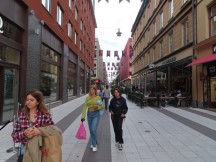 Drottninggatan Street in Stockholm, Sweden.