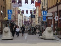 Drottninggatan Street in Stockholm, Sweden.