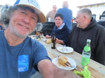 Other campers at the campground BBQ in Kirchenlamitz, Germany.