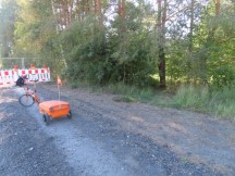 The unexpected dead end at Baumann Sand And Gravel Works in Grafenwhr, Germany.