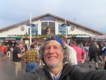 Ted in front the Lwenbru beer hall at Oktoberfest in Munich, Germany.