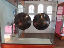 Shields in Imperial Castle at Nuremberg, Germany.
