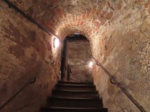 Entrance of Simwell Tower next to Imperial Castle in Nuremberg, Germany.