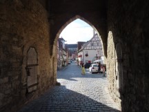 Blade Gate (Klingentor) looking into Rothenburg ob der Tauber, Germany.