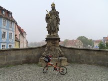 Ted's bike in front of Green Market Saint Kunigunde 