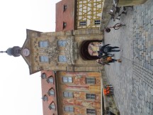 Ted's bike in front of tunnel in Altes Rathaus building at Bamberg, Germany.