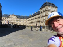 Ted in front of New Residence (Staatsbibliothek = State Library) in Bamberg, Germany.