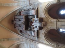 Organ in Bamberg Cathedral in Bamberg, Germany.