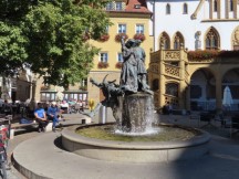Hochzeit (Amberg wedding) fountain in Amberg, Germany.