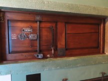 Door to hotel room 16 in Hotel Fronfeste (Prison converted into hotel) in Amberg, Germany.