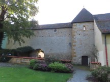 Part of the wall that surrounds Amberg, Germany.