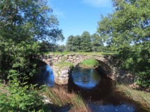 Old bridge not far from the ruins of Rya kyrkoruin.