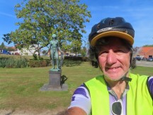 Statue in park in Nykbing, Denmark.