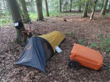 Ted's campsite slightly north of Leizen, Germany.